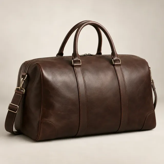 Line Leather Weekender