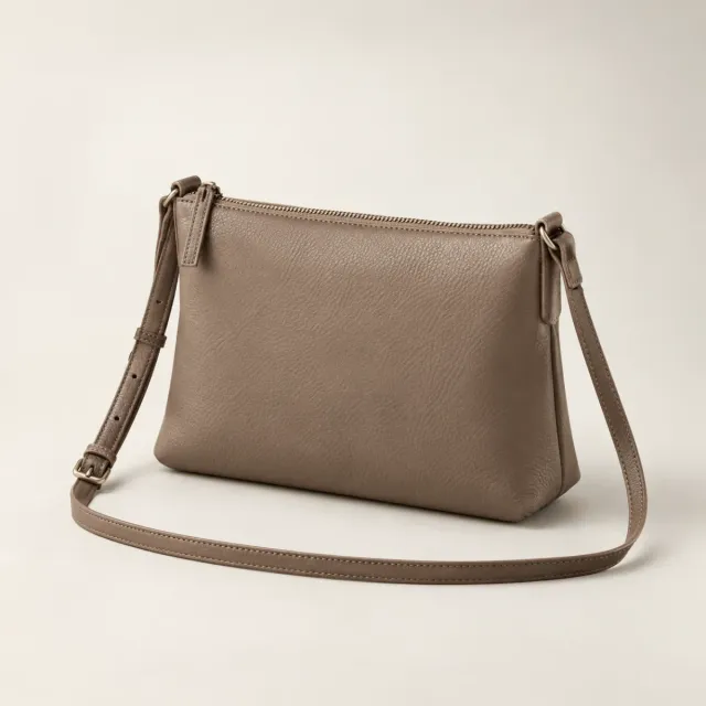 Line Leather Crossbody