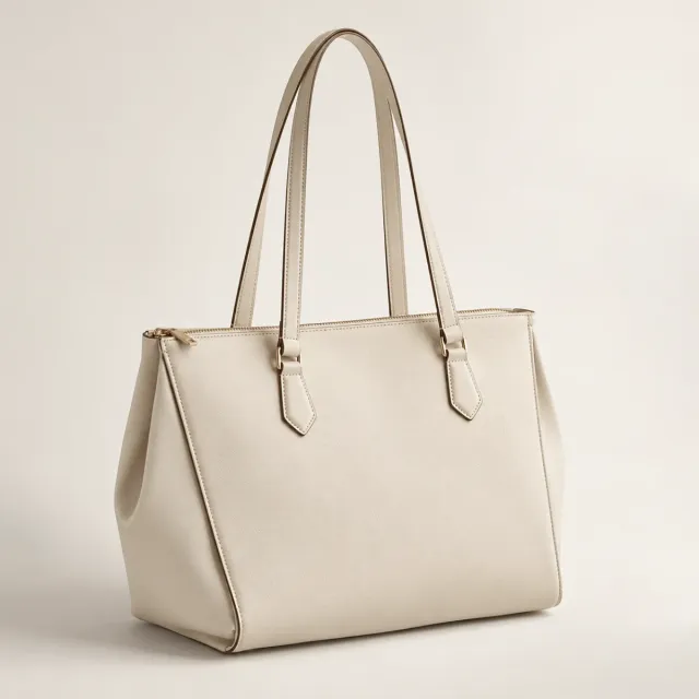 Fold Leather Work Tote